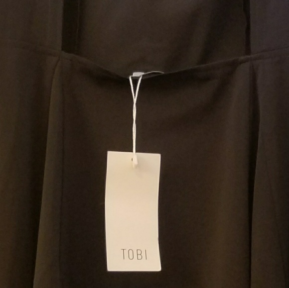 NWT Tobi MockNeck Backless A-line Dress - Picture 9 of 9